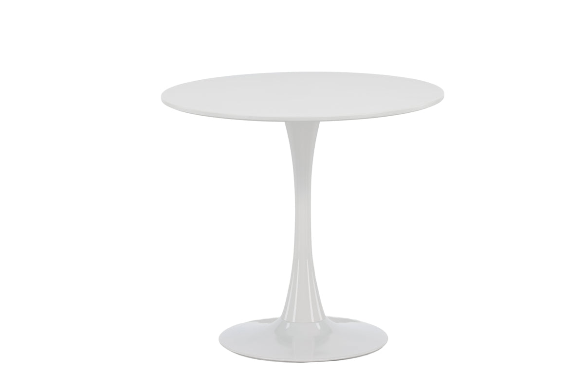 Hamden Round Dining Table ⌀80 White