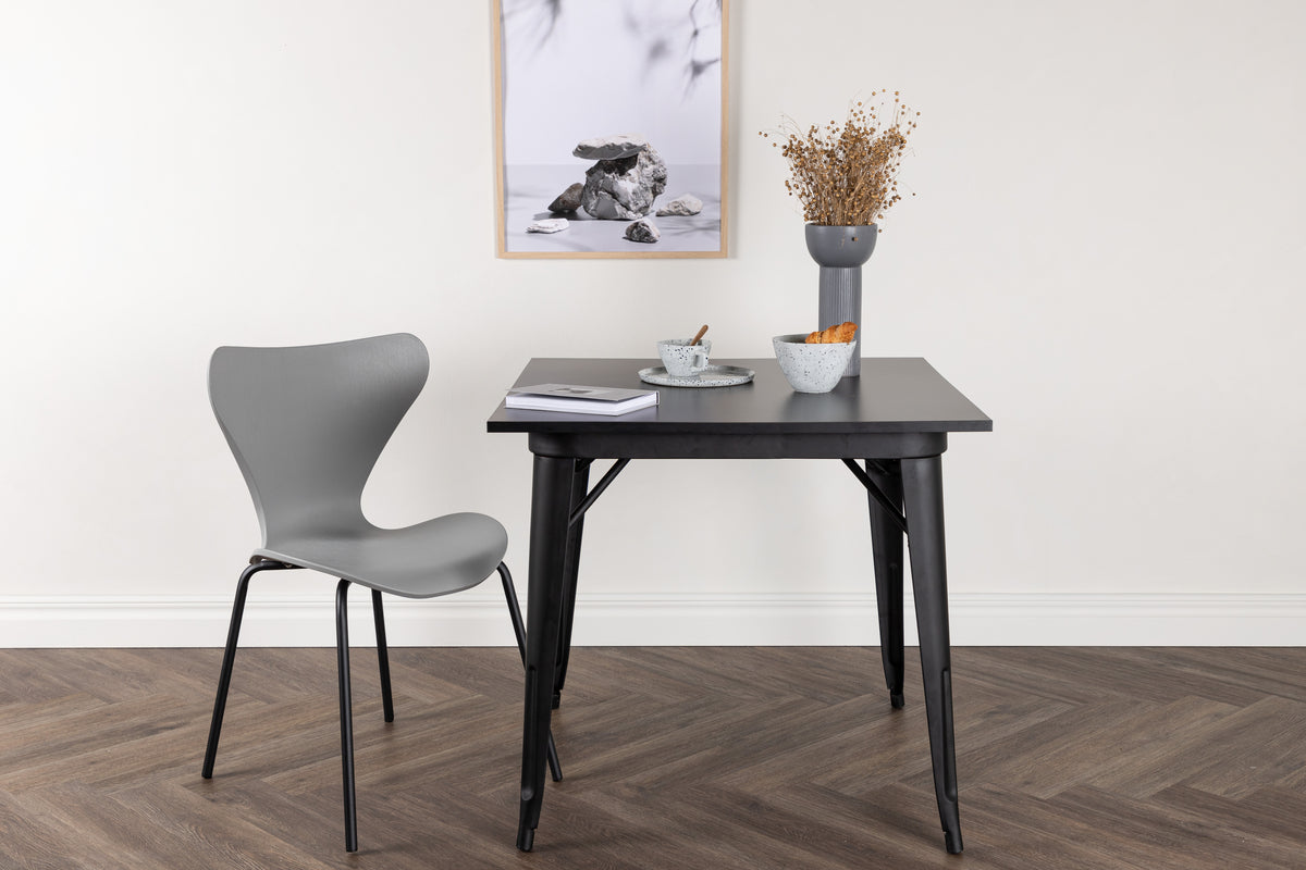 Tempe Rectangular Dining Table 80 x 80 Black