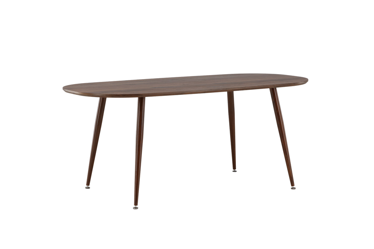 Sanford Oval Dining Table 180 x 90 Dark Brown