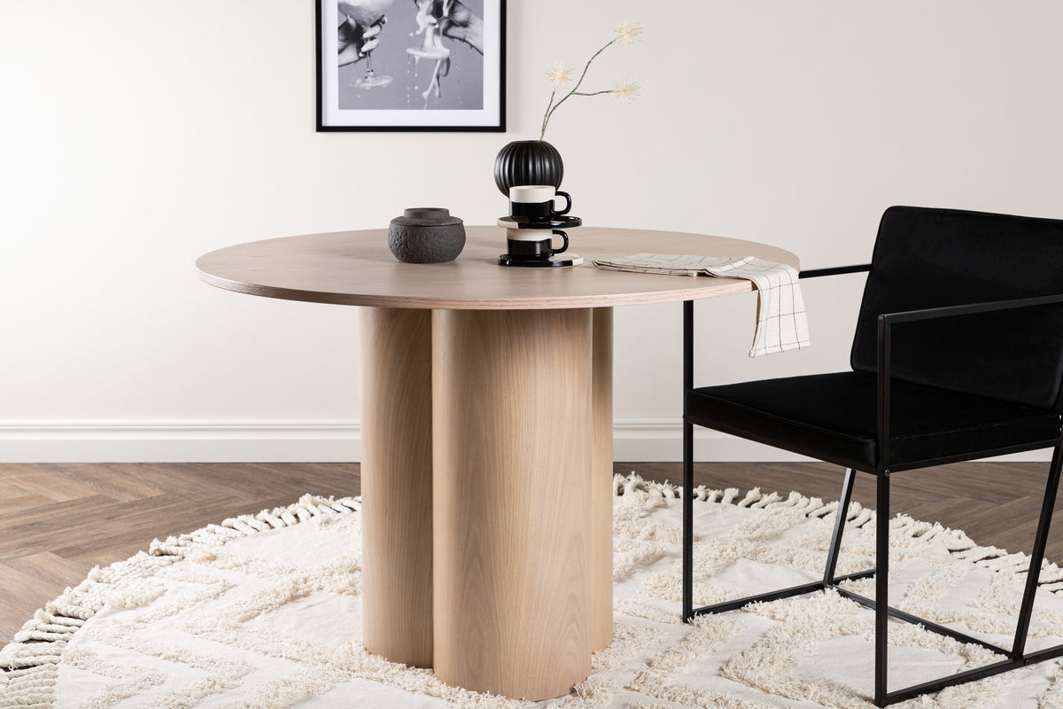 Olivia Round Dining Table ⌀110 Whitewash