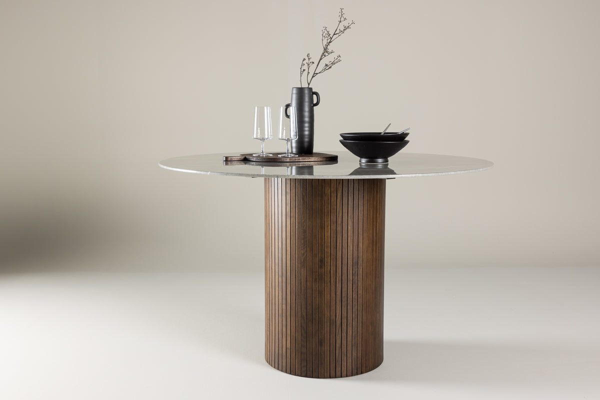 Austin Round Dining Table ⌀120 Mocca