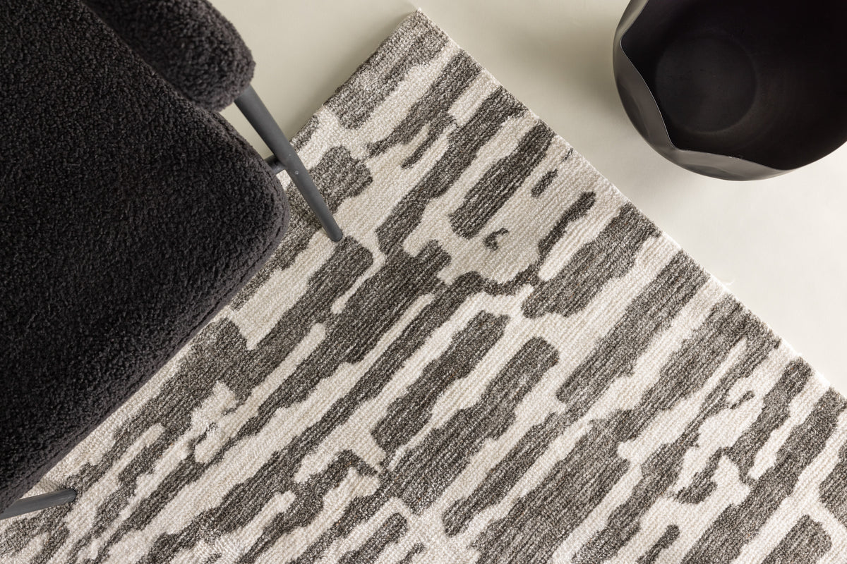 Milos Rectangular Carpet 395 x 295 Grey