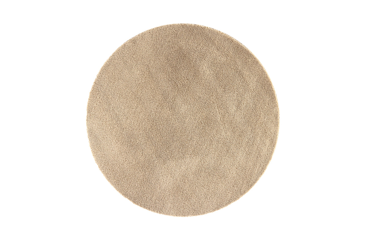 Teddy Round Carpet ⌀200 Beige