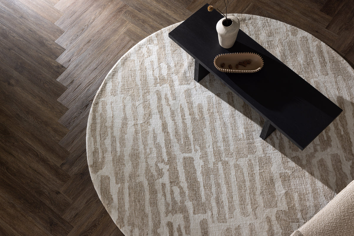 Milos Round Carpet ⌀200 Beige