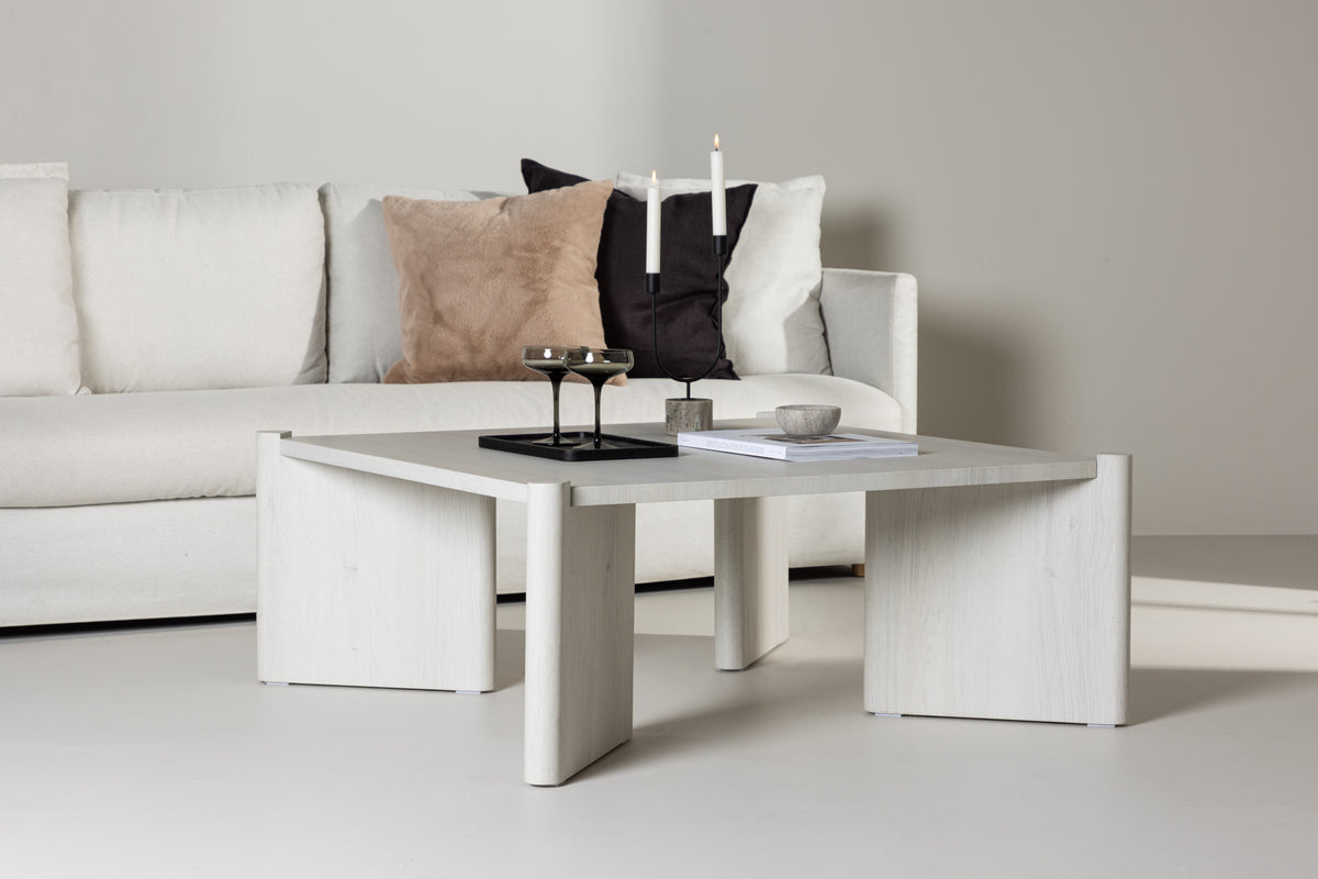 Rogaland Sofa Table 100 x 100 Whitewash
