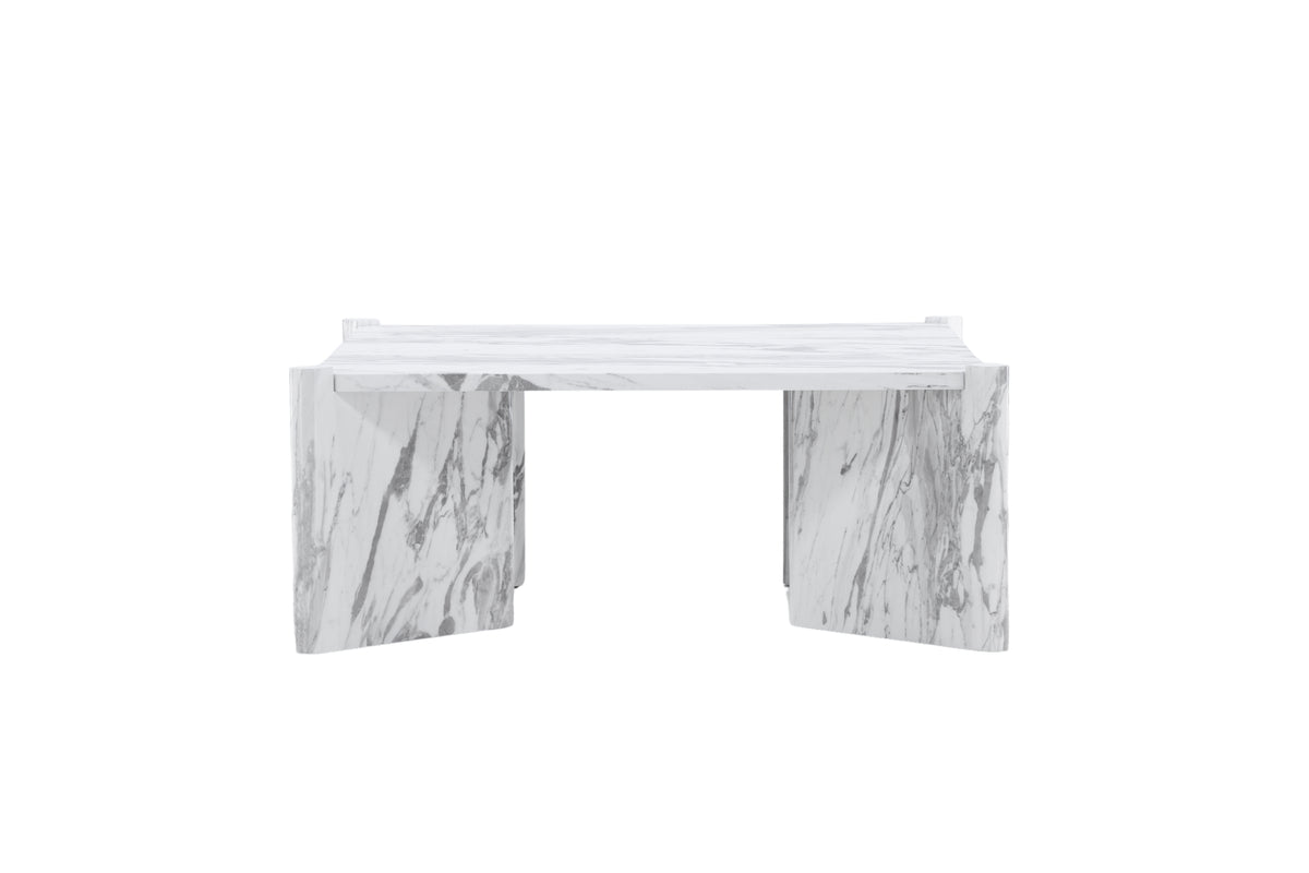 Rogaland Sofa Table 100 x 100 White