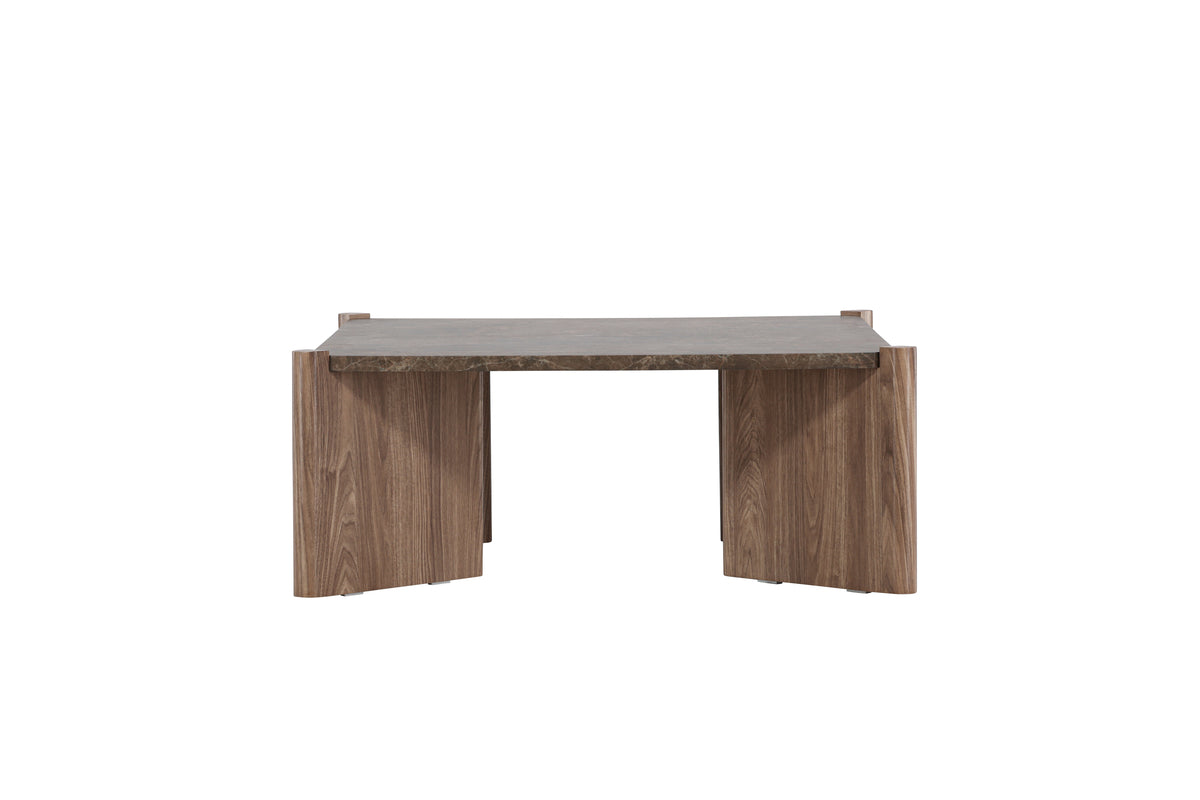Rogaland Sofa Table 100 x 100 Brown