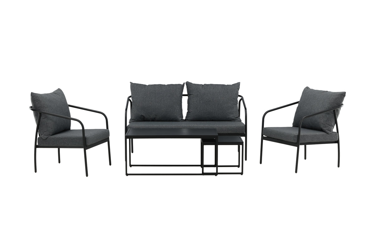 Sopot Sofa Set Black