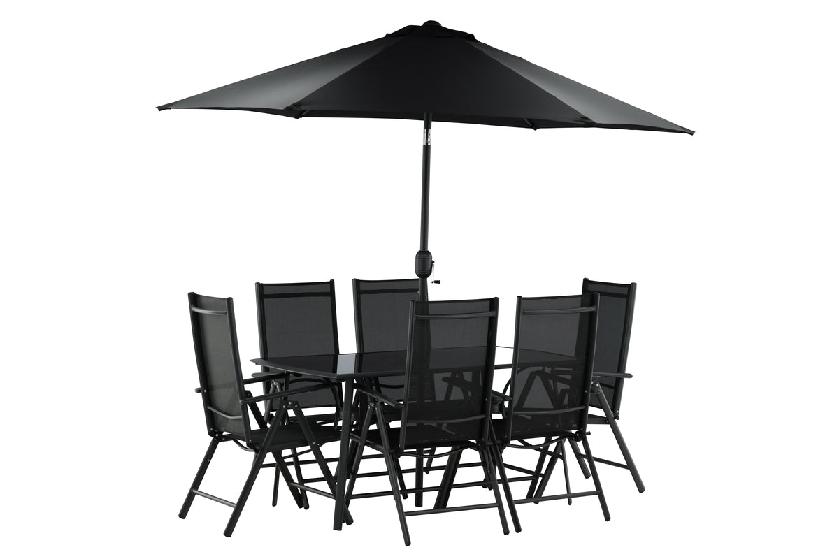 Brekki Dining Set Black Black