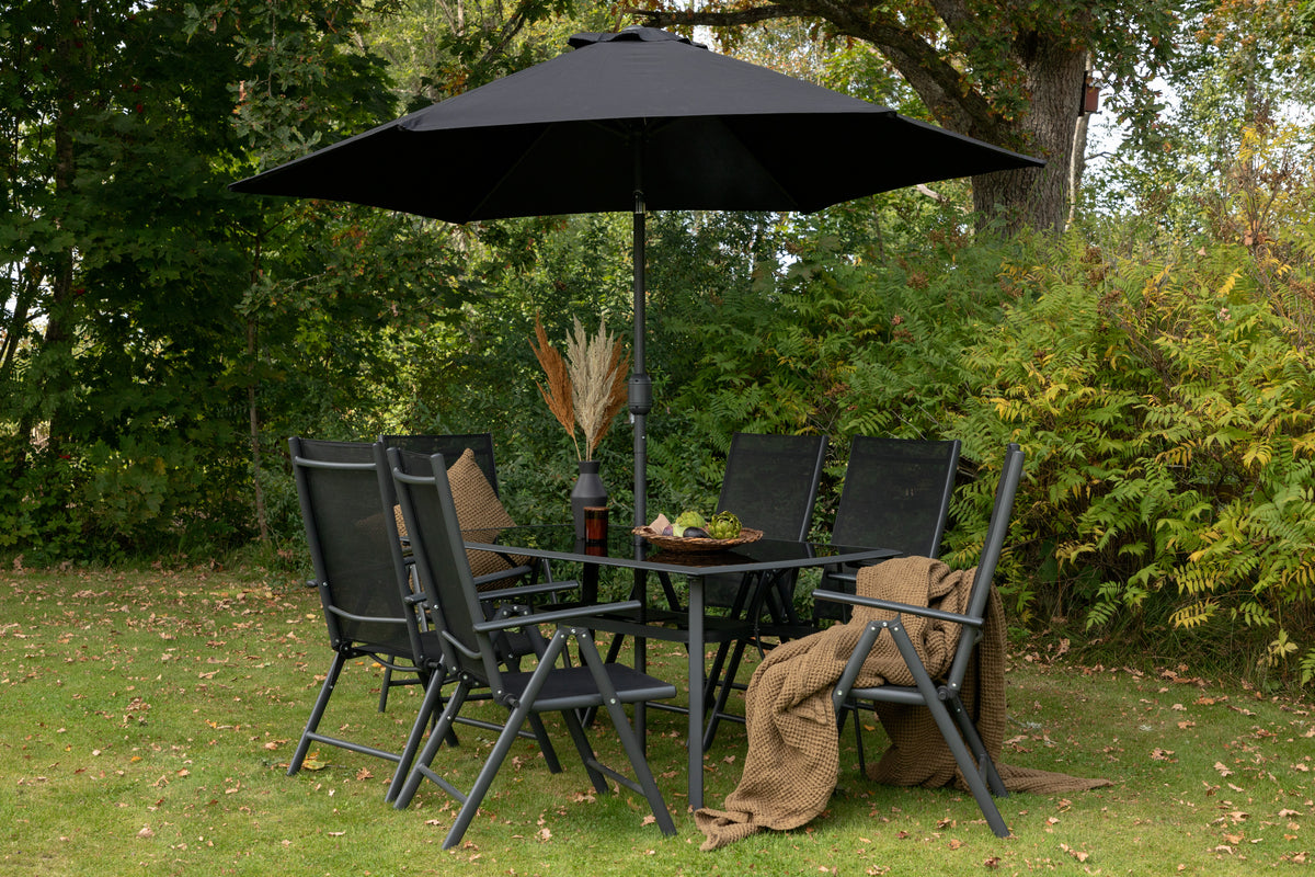 Brekki Dining Set Black Black