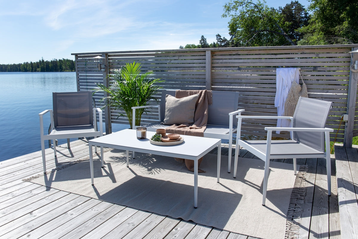 Break Sofa Set White White