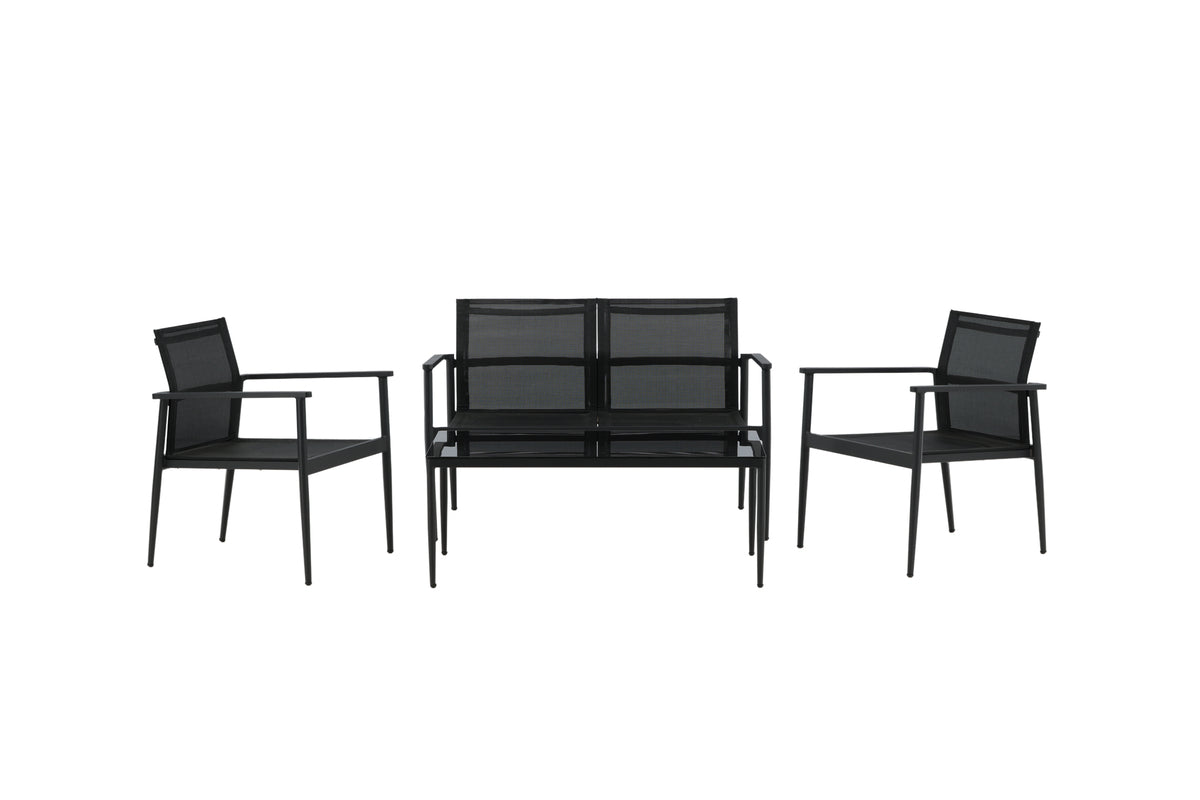 Break Sofa Set Black Black
