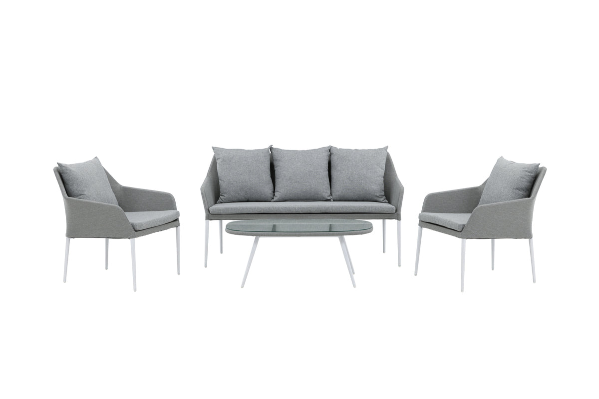 Spoga Sofa Set Grey Grey