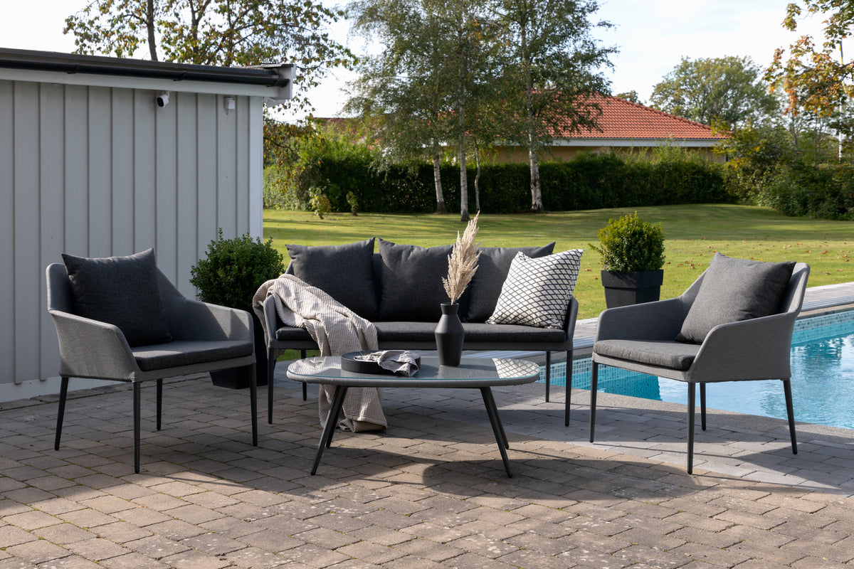 Spoga Sofa Set Grey