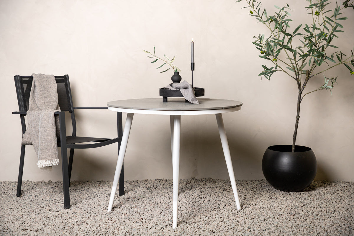Break Round Dining Table ⌀90 Grey