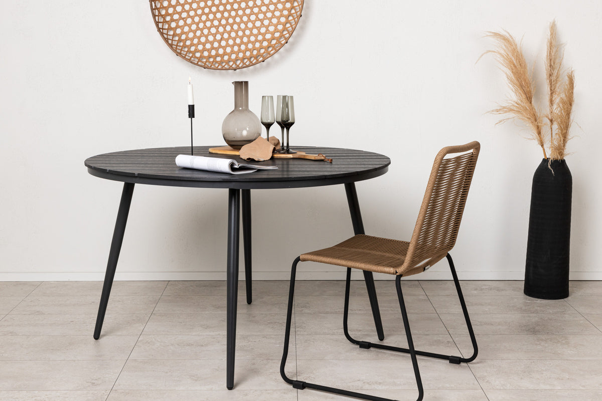 Round Dining Table ø120 Black