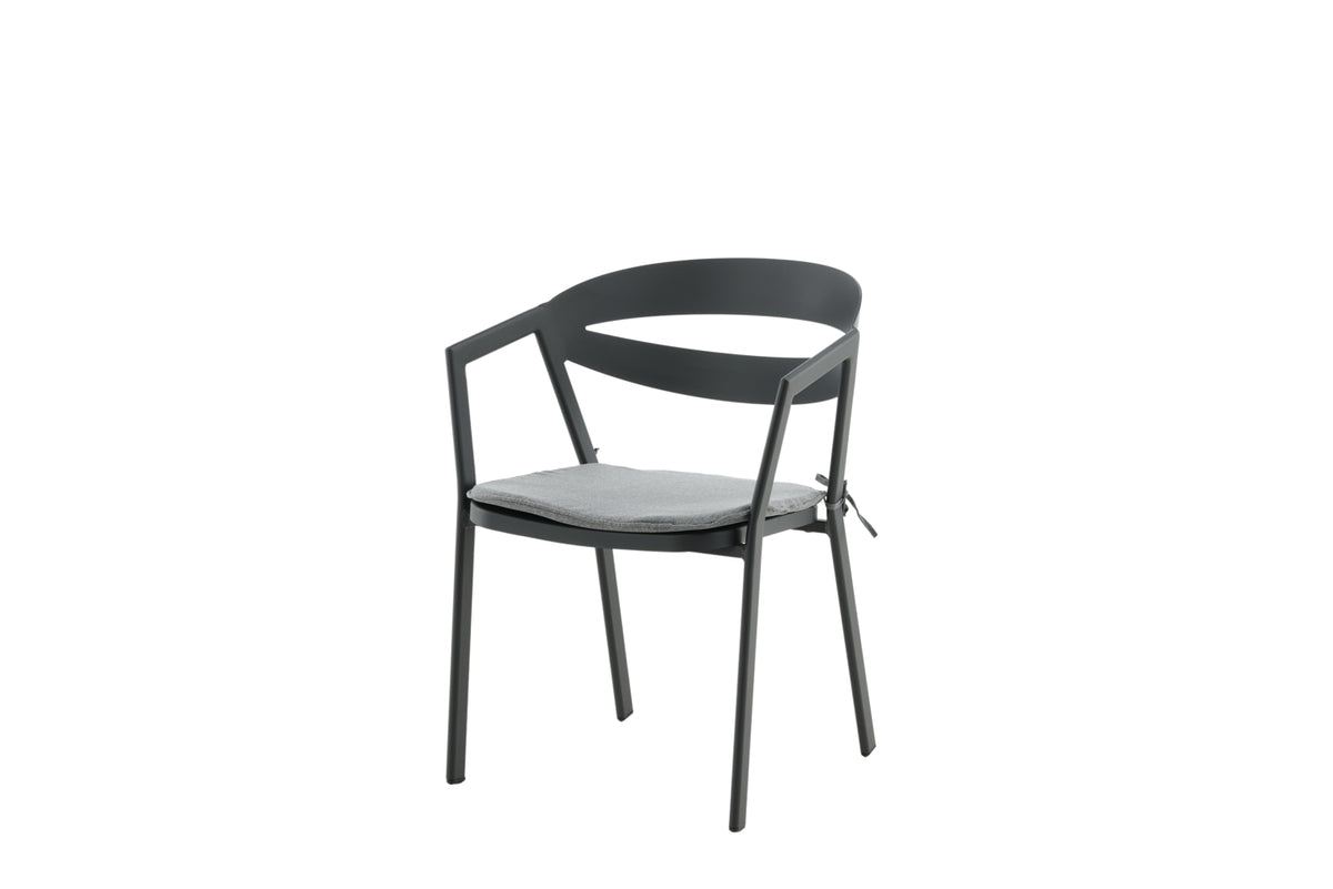 Slit Dining Chair Black