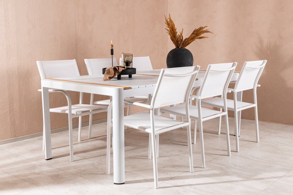 Togo Rectangular Dining Table 200 x 100 White