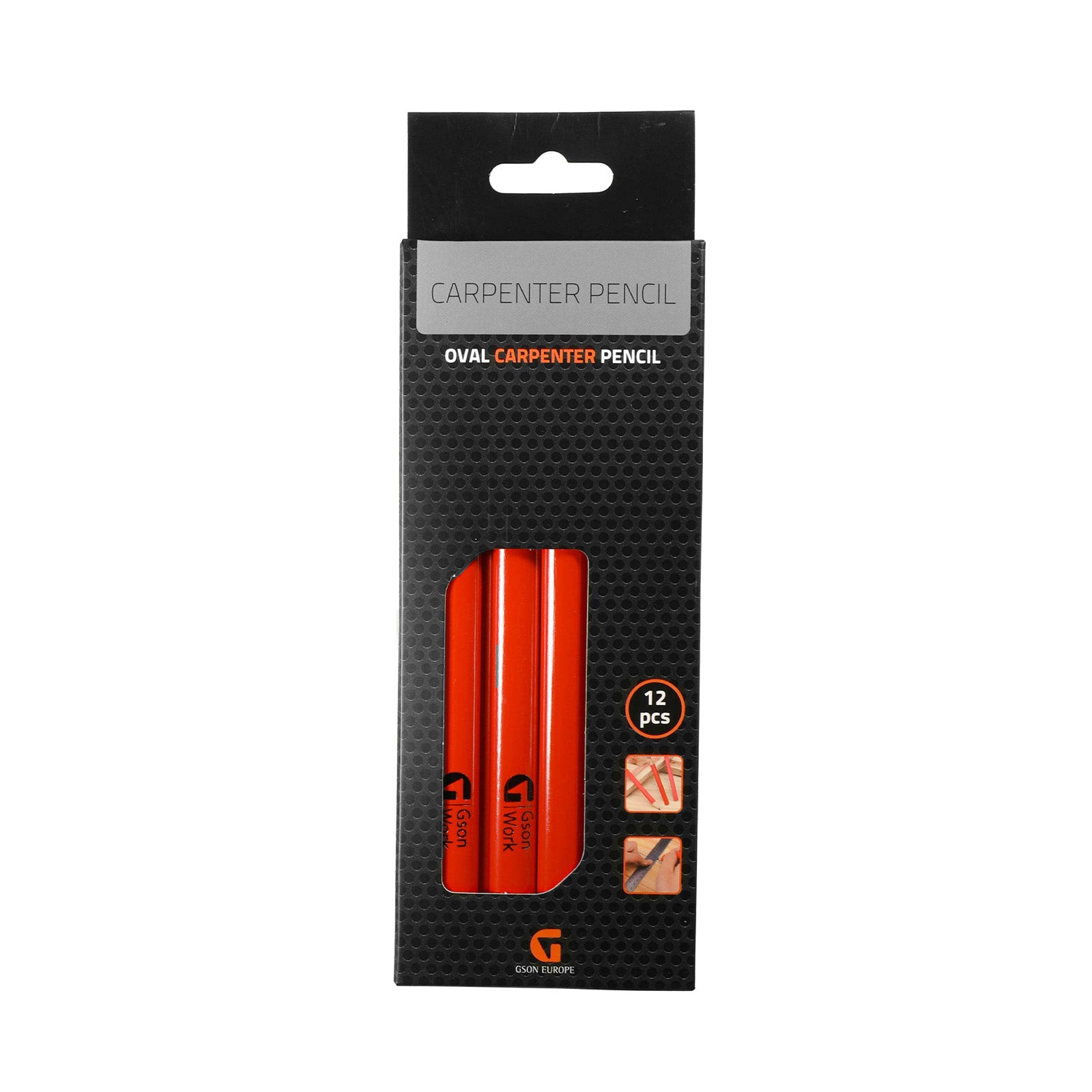 Carpenter Pencil 176 mm 12st/fp