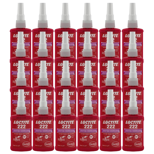 Loctite 222 Gänglåsning, 50ml 24st/fp