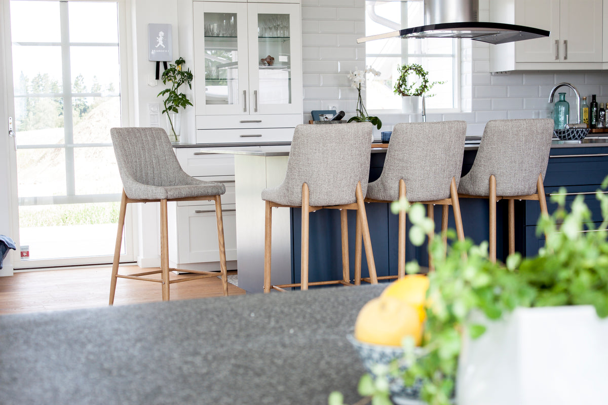 Plaza Bar Chair 2-pack Light Grey