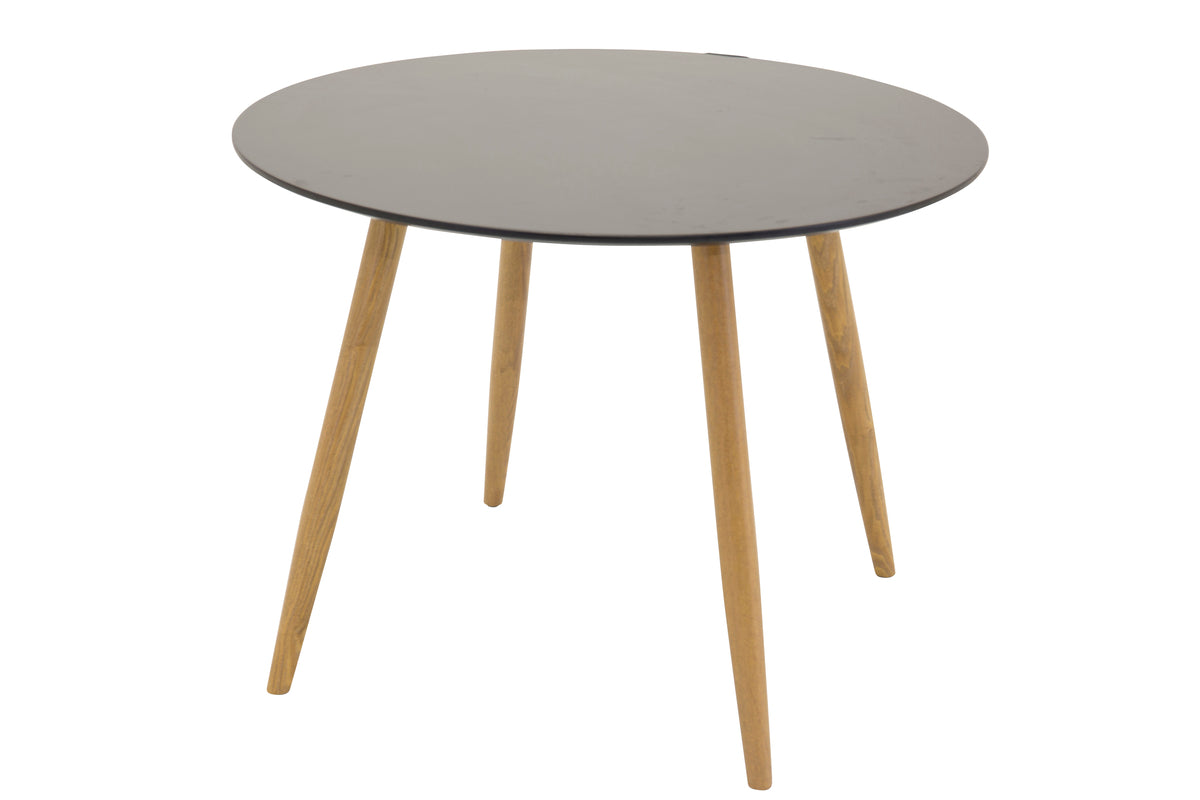 Plaza Round Dining Table ⌀100 Black
