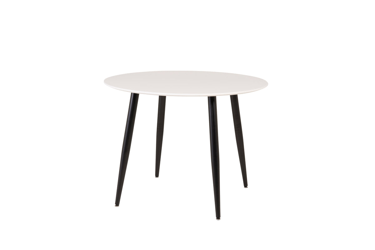 Plaza Round Dining Table ⌀100 White