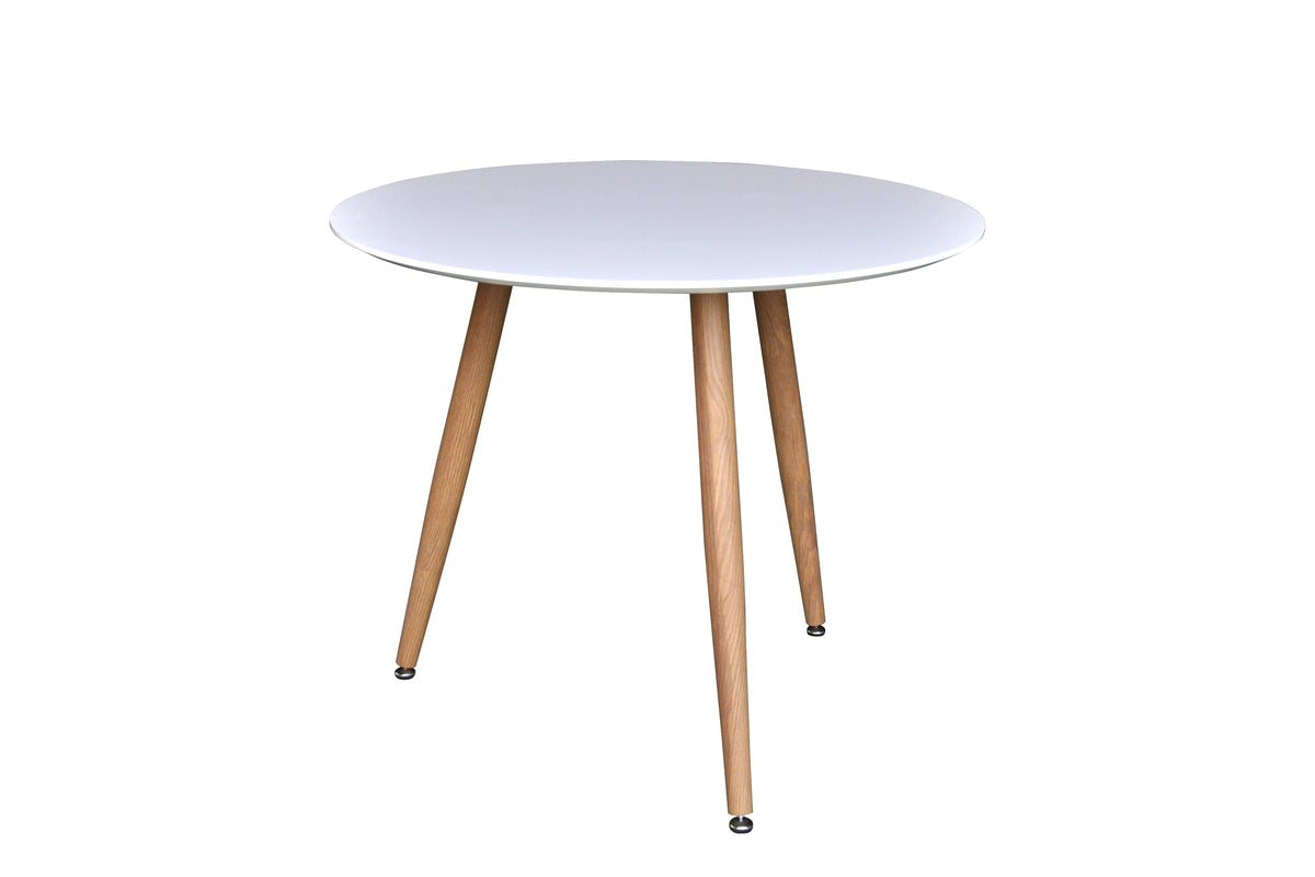 Polar Round Dining Table ⌀90 White