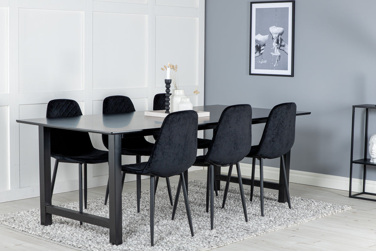 Count Rectangular Dining Table 220 x 100 Black