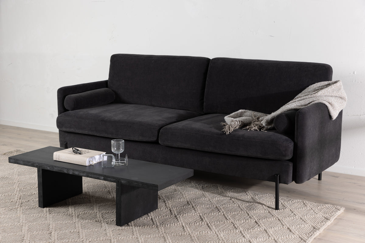 Antibes 3-Seat Sofa Dark Grey