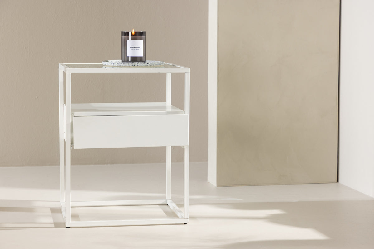 Fortaleza Side Table 40 x 40 White