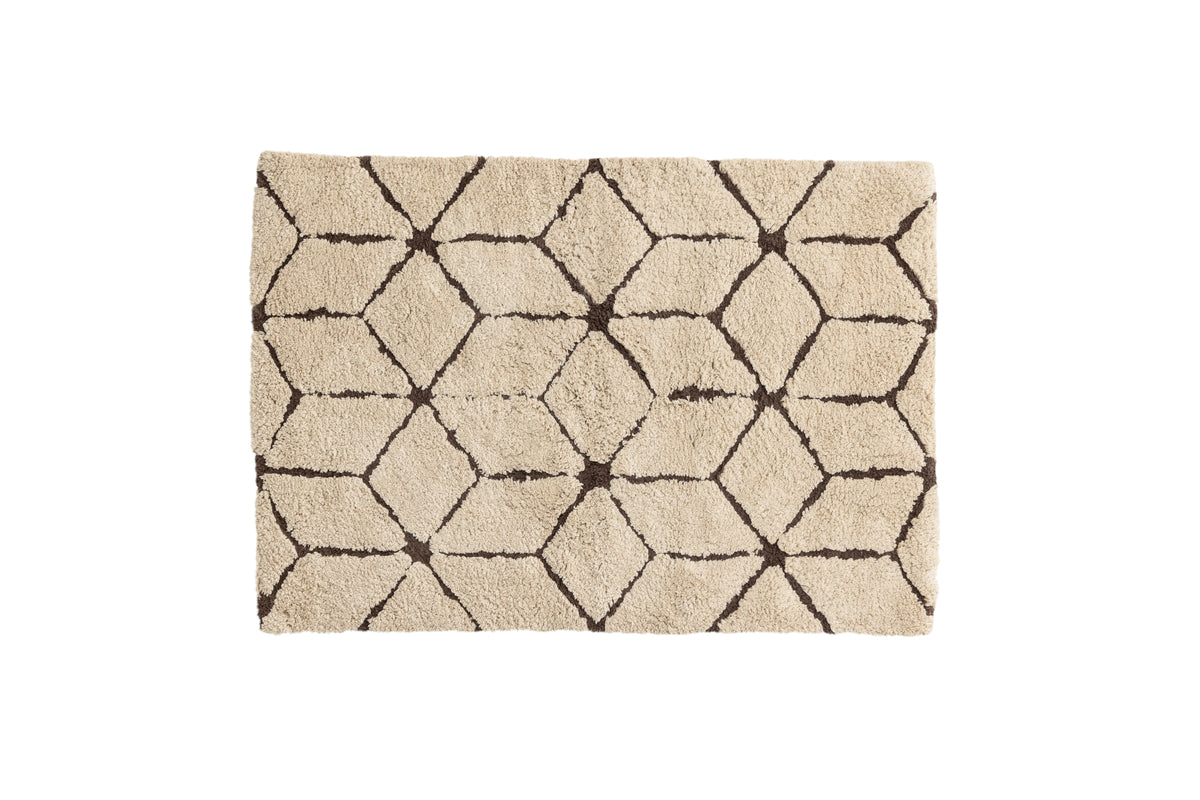 Petrus Rectangular Carpet 90 x 60 Brown