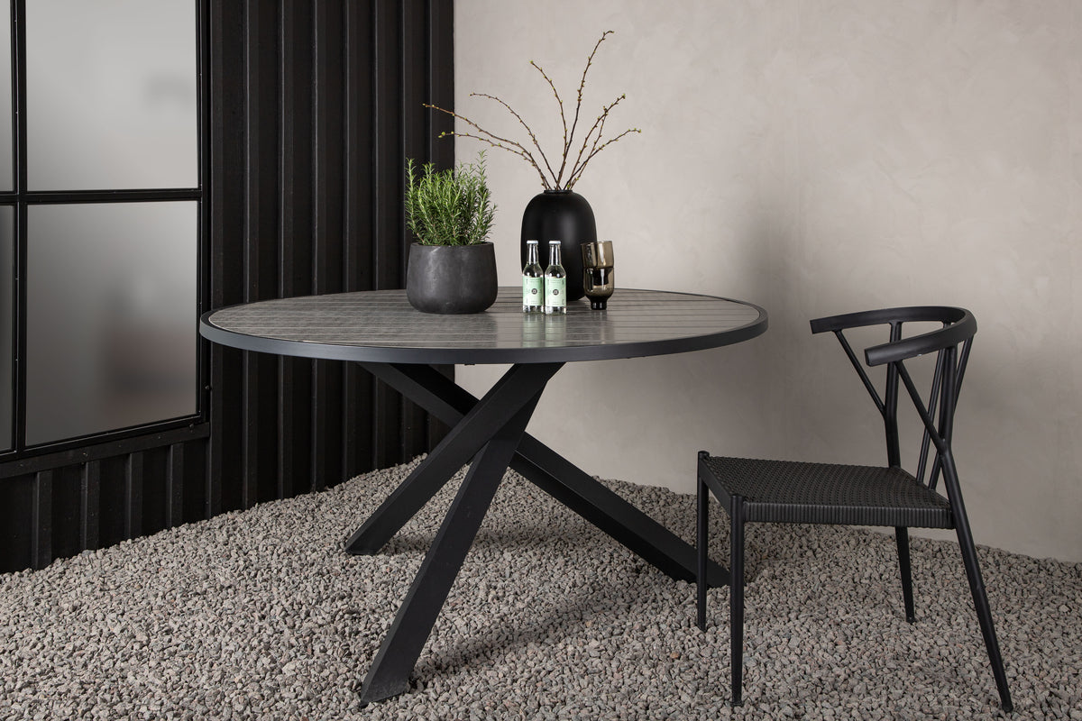 Parma Round Dining Table ⌀140 Dark Grey