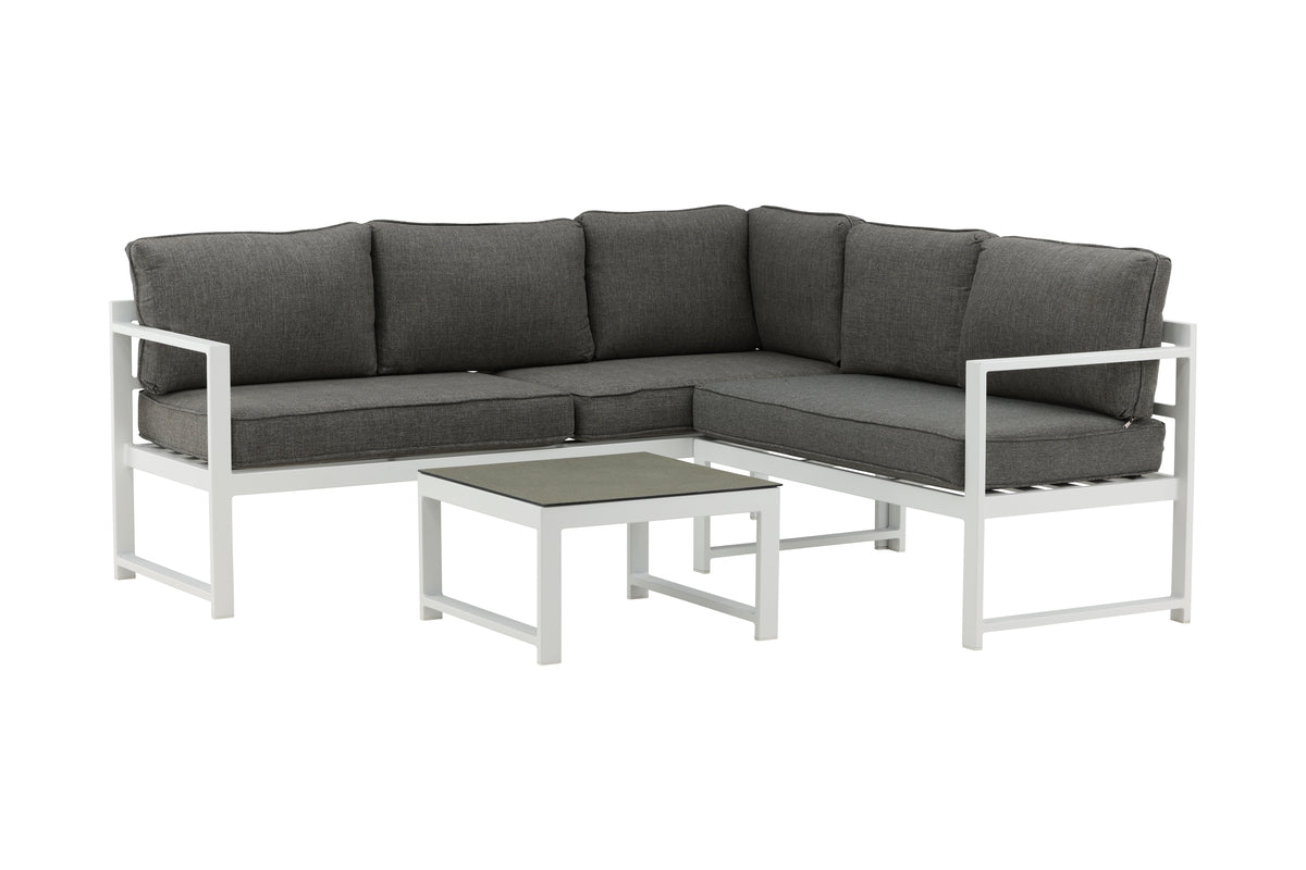 Salvador Corner Sofa Set Grey Grey