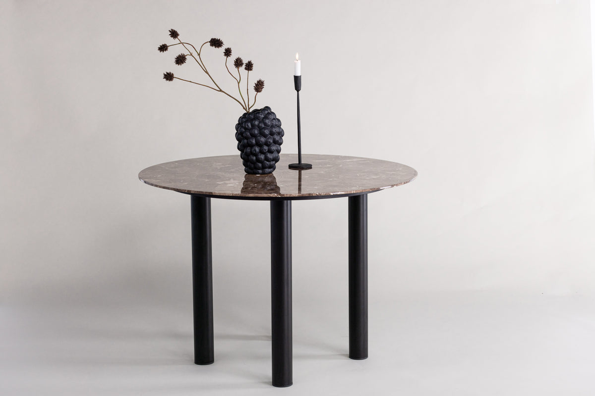 Havsten Round Dining Table ⌀106 Black