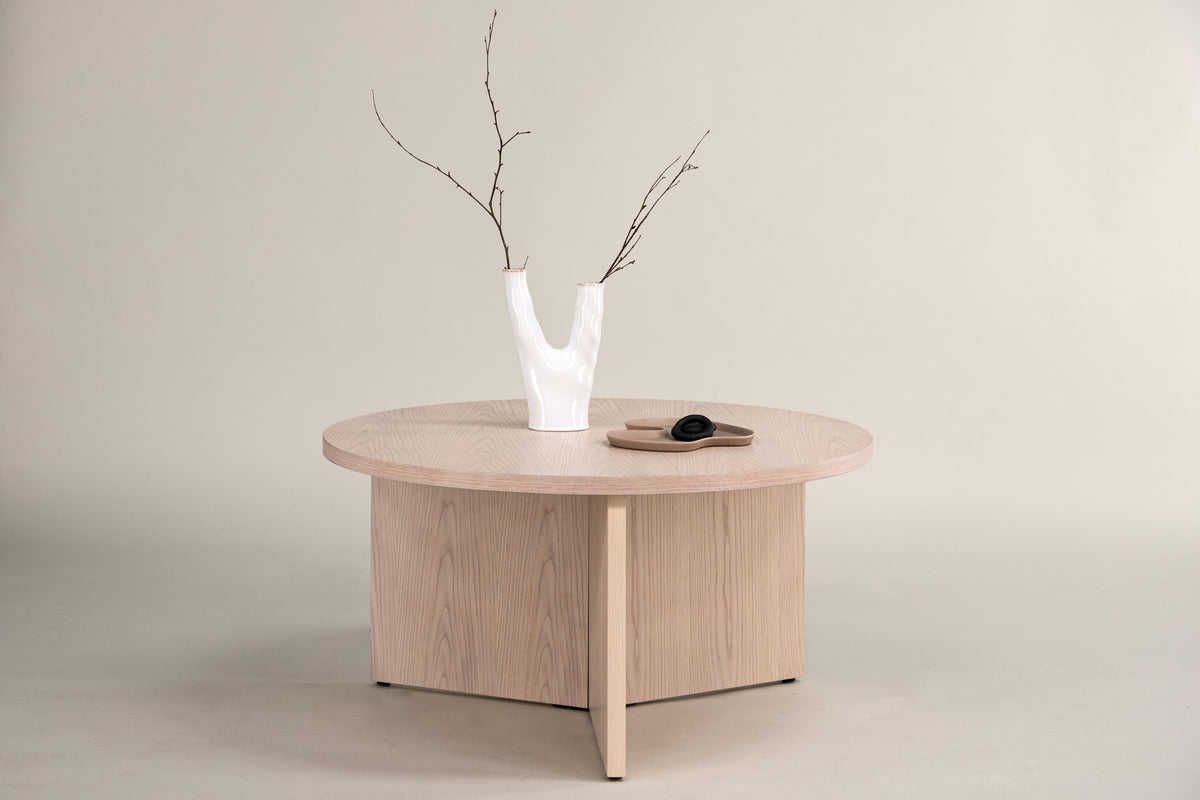 Saltö Sofa Table ⌀65 Whitewash