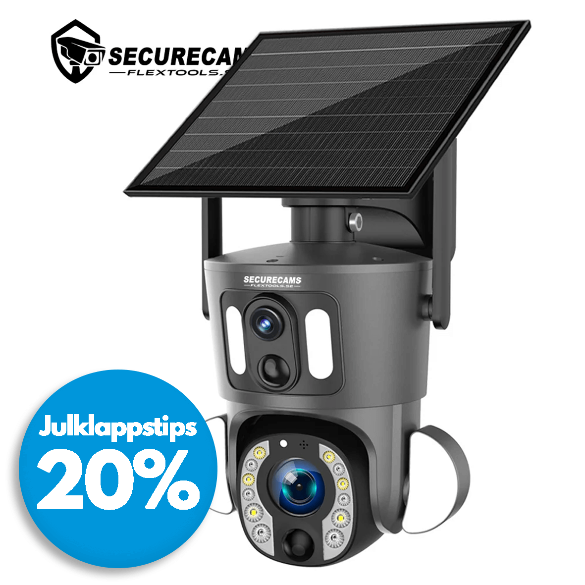 Soldriven Övervakningskamera LS-20X (WiFi) - Securecams