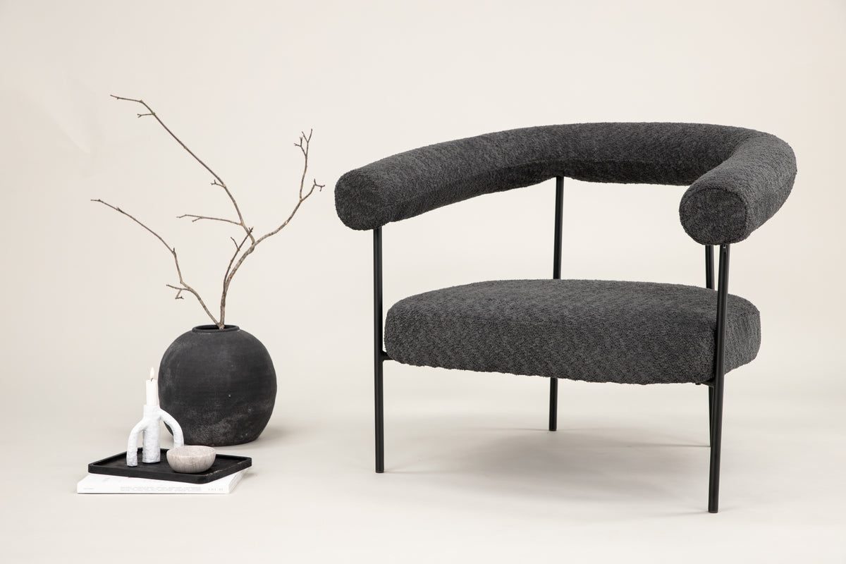 Hökåsen x Josefin Lustig Armchair Dark Grey