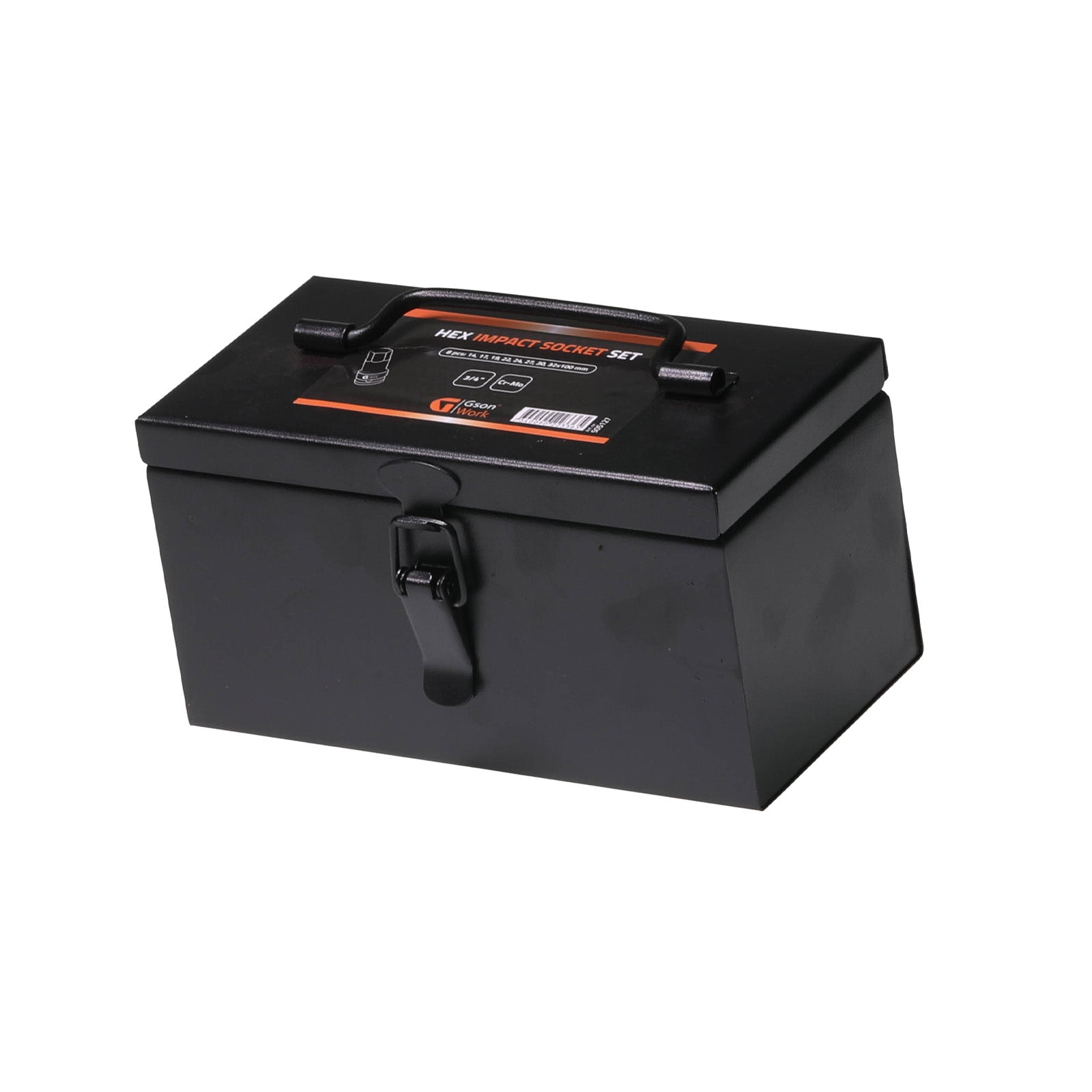 3/4" Hex Impact Socket Set 8 pcs 14,17,19,22,24,27,30,32 mm x 100 mm