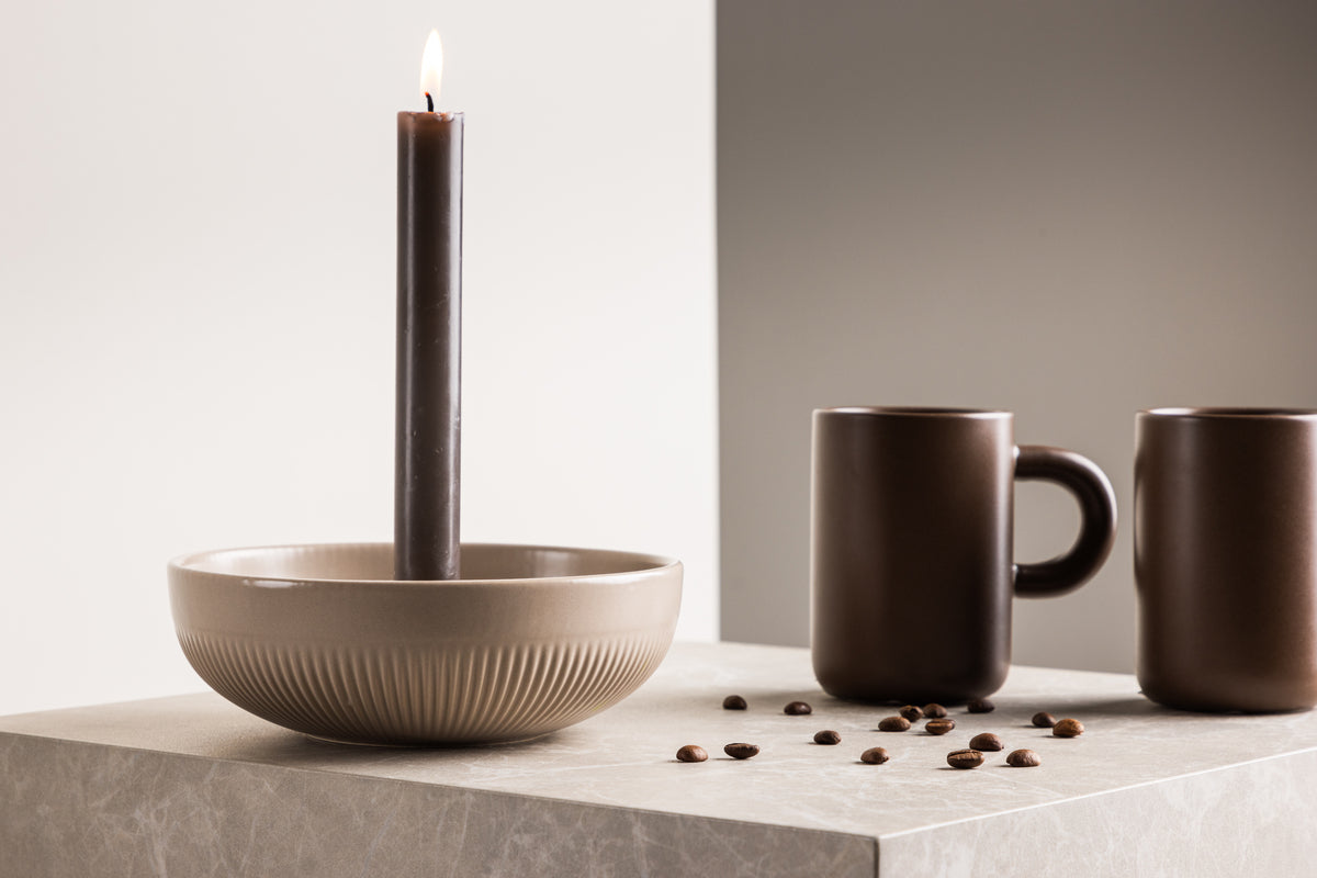 Candlesticks ø18 Beige