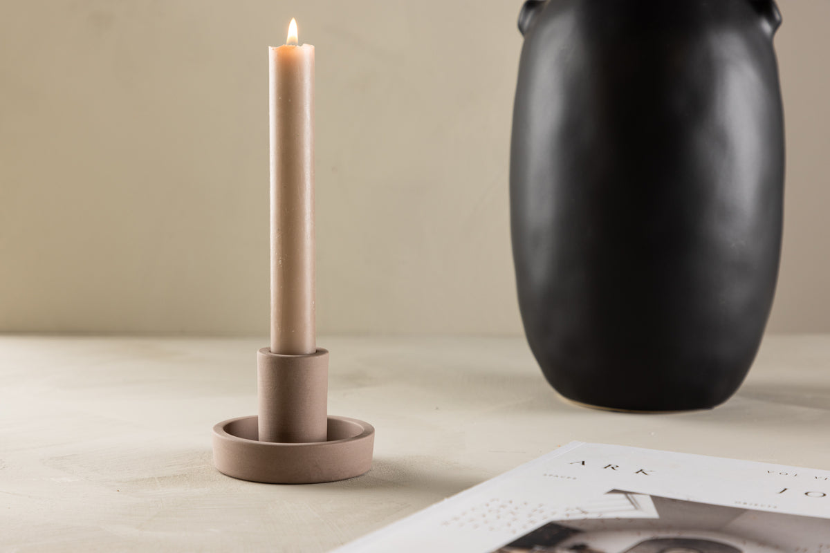 Candlesticks ø11 Brown