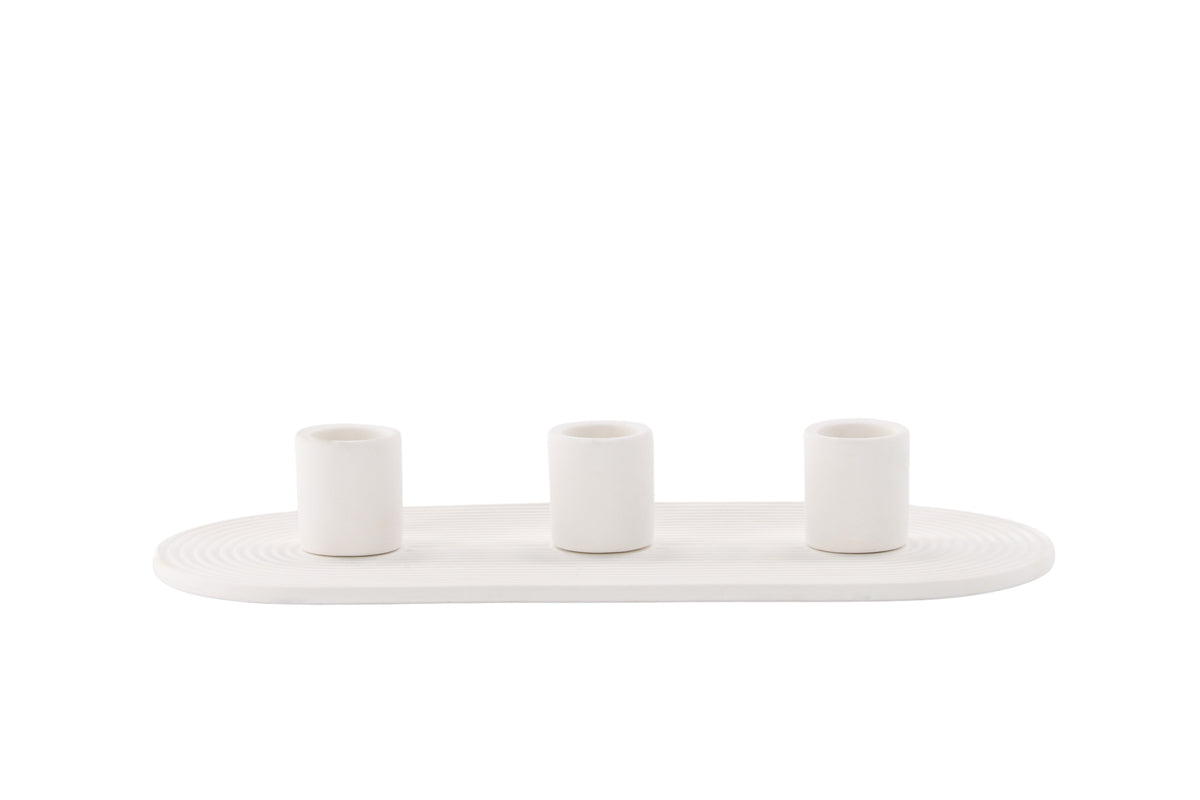 Diane Candlestick 4 x 24 x 10.5 White