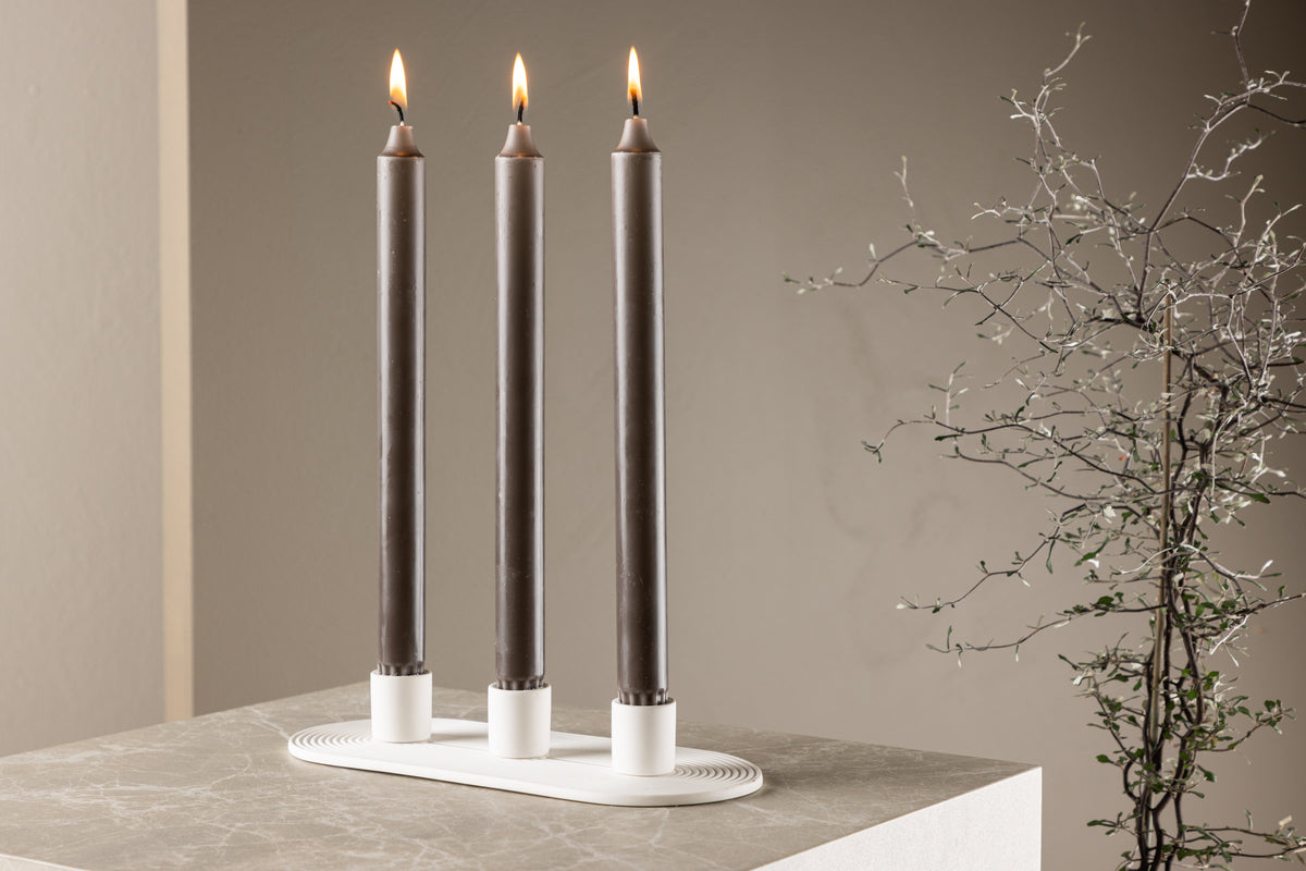 Diane Candlestick 4 x 24 x 10.5 White