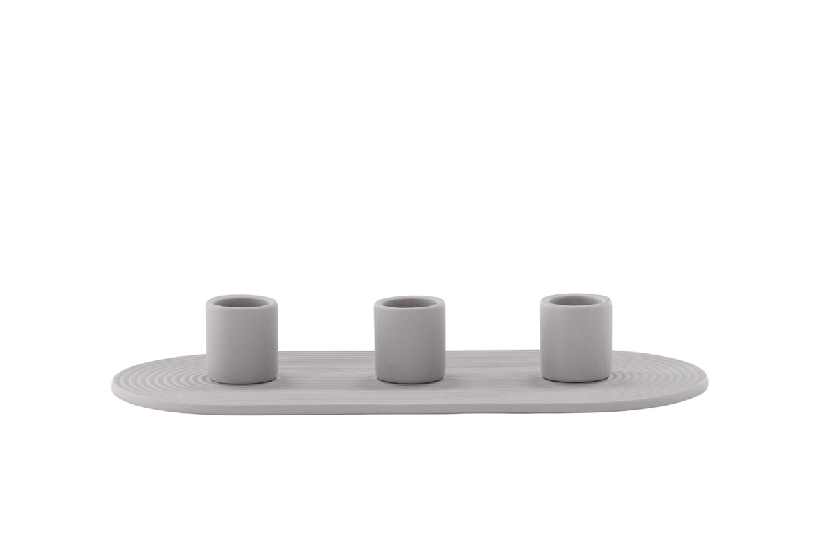 Diane Candlestick 4 x 24 x 10.5 Grey