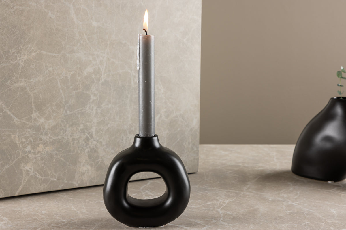 Candlesticks 13 x 13 x 6 Black