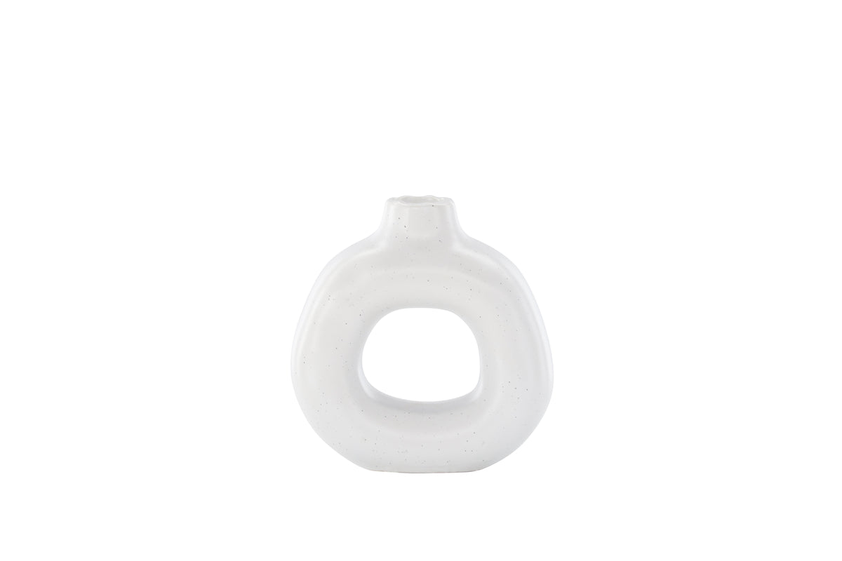 Judi Candlestick 13 x 13 x 6 White