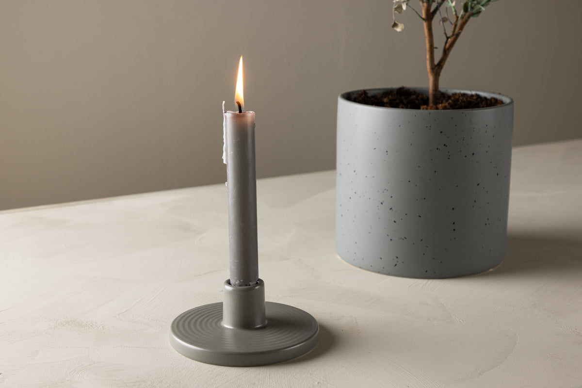 Candlesticks ø12 Grey