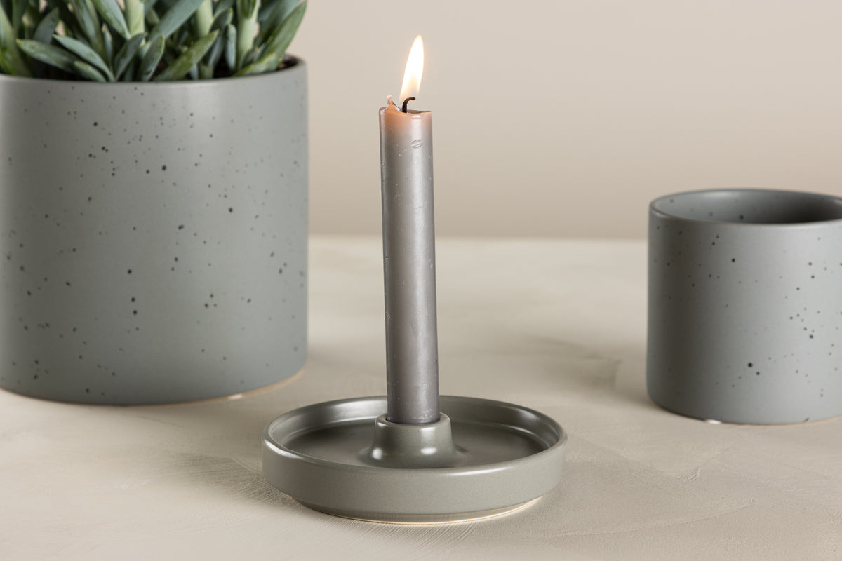 Candlesticks ø13 Grey