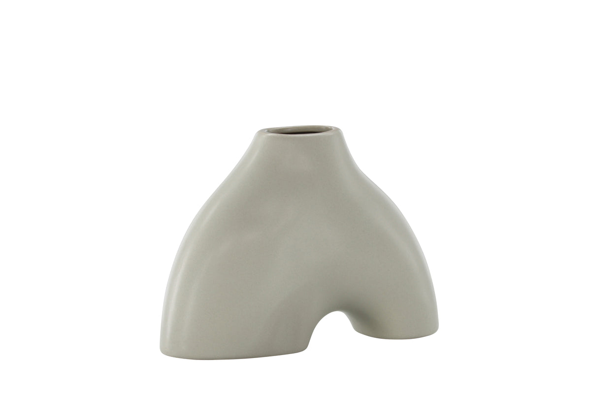 Kento Vase 15 x 21 x 8 Light Grey