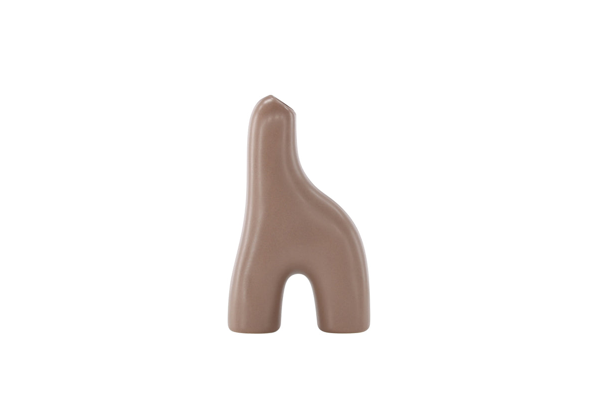 Aya Vase 5 x 16 x 10 Brown